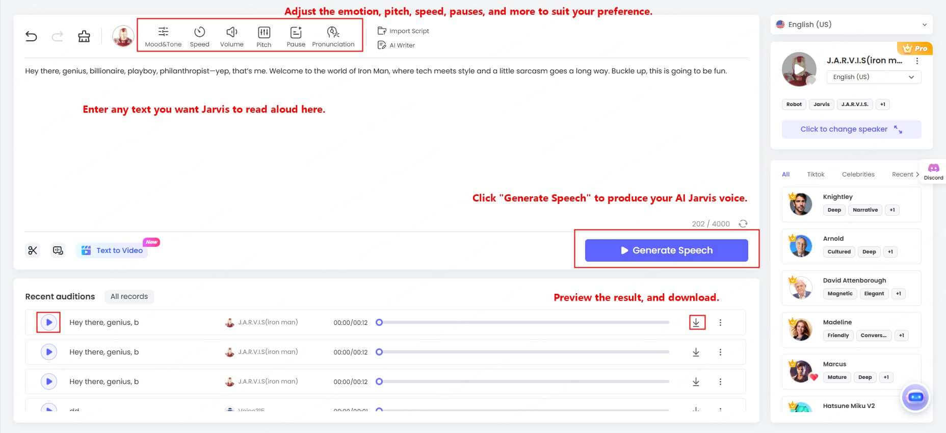 topmediai jarvis ai voice