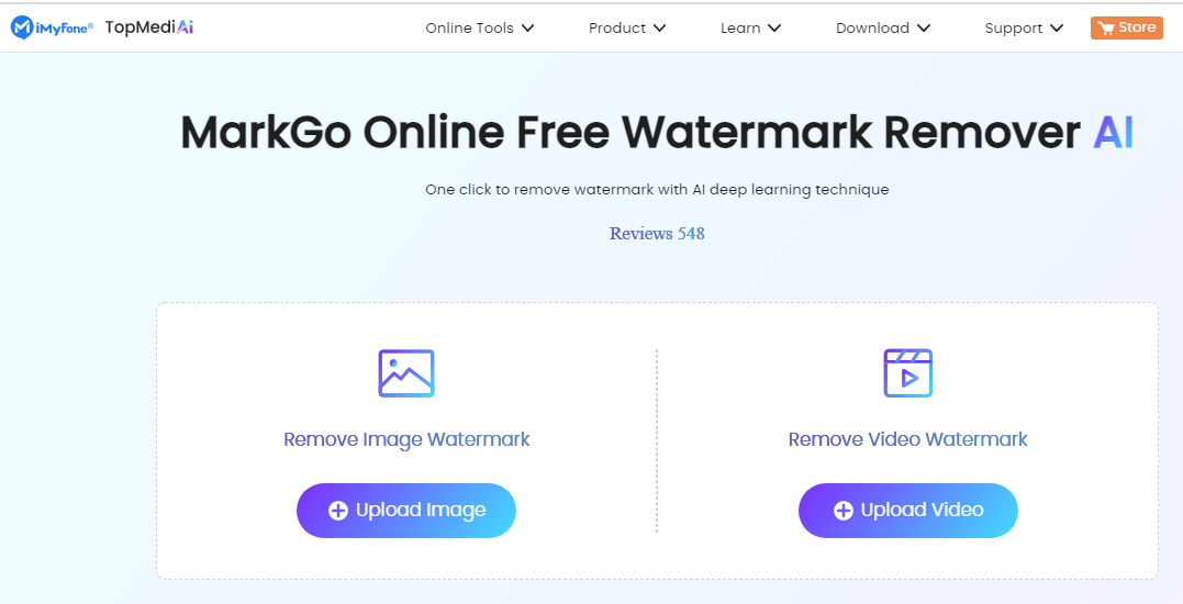 topmediai markgo watermark remover-upload