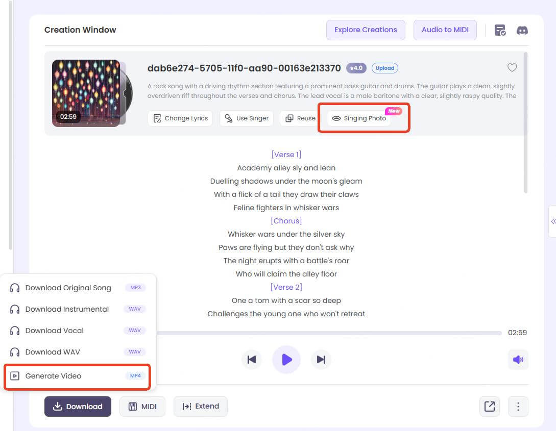 topmediai mp4 singing video