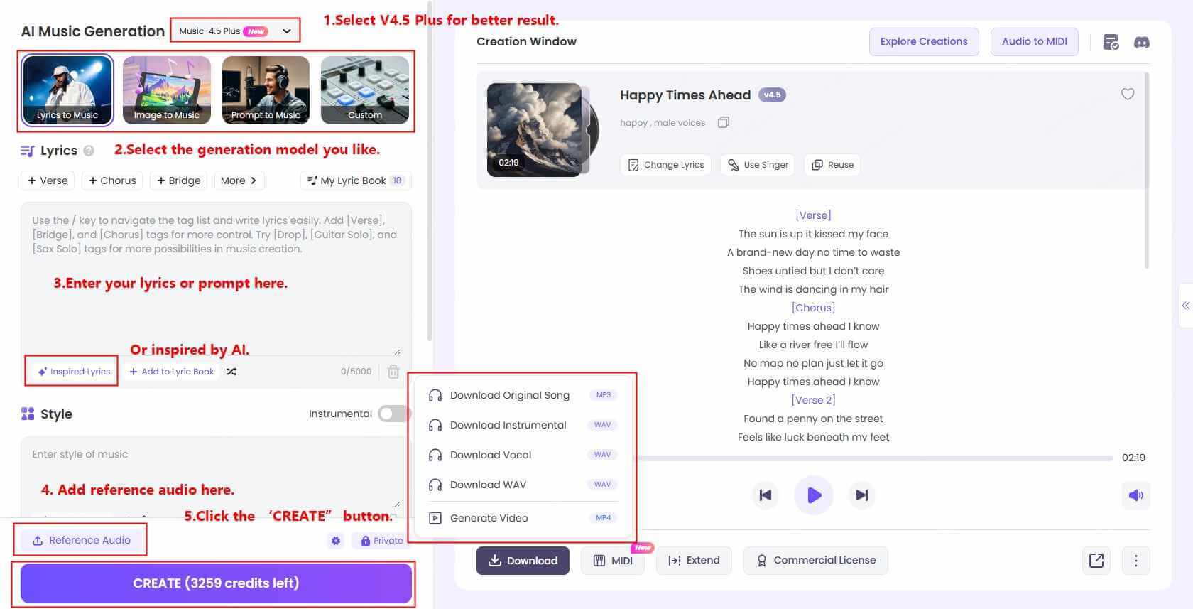 click to download sheet music