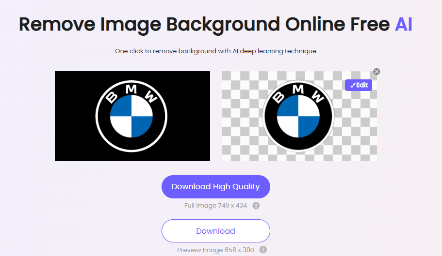 Replace white background with transparent online - IMG online