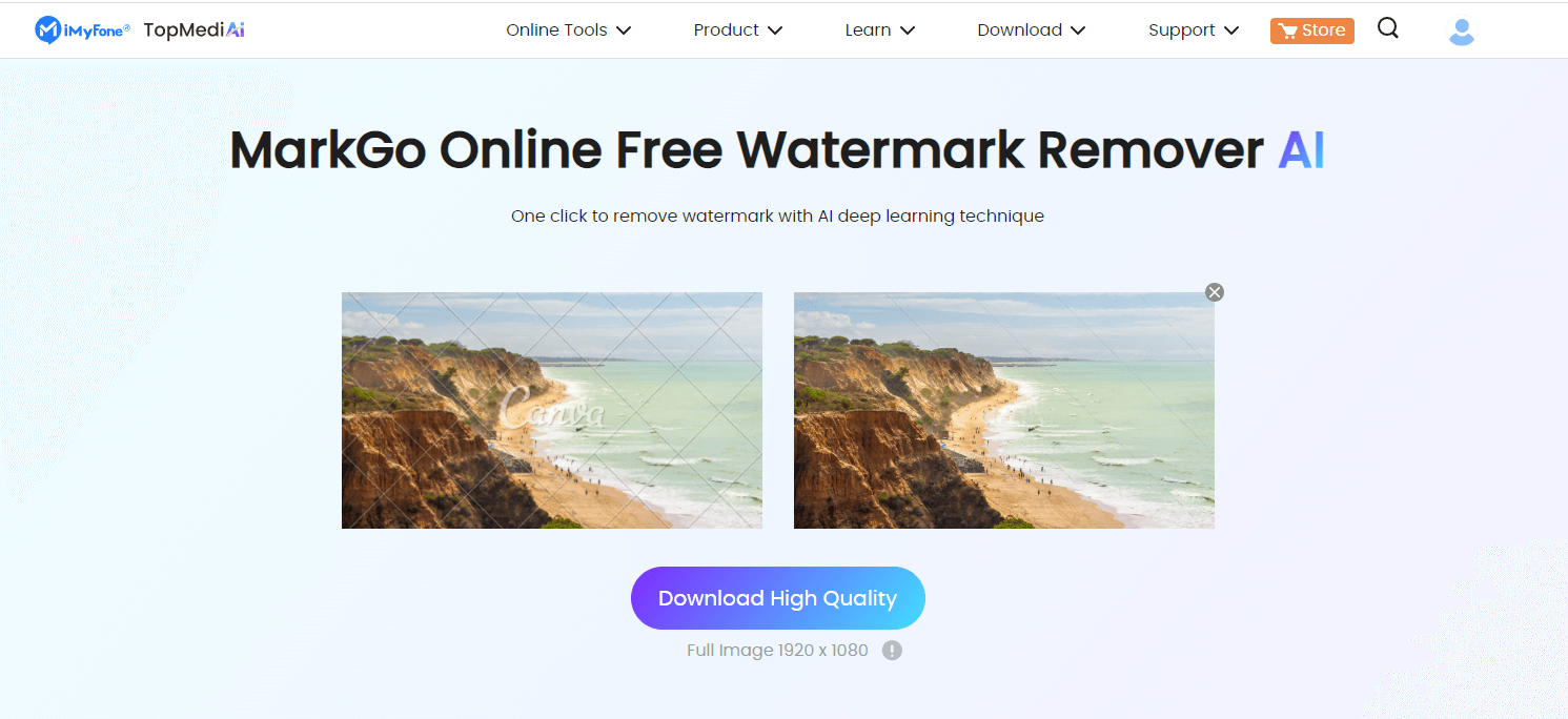 topmediai remove watermark online