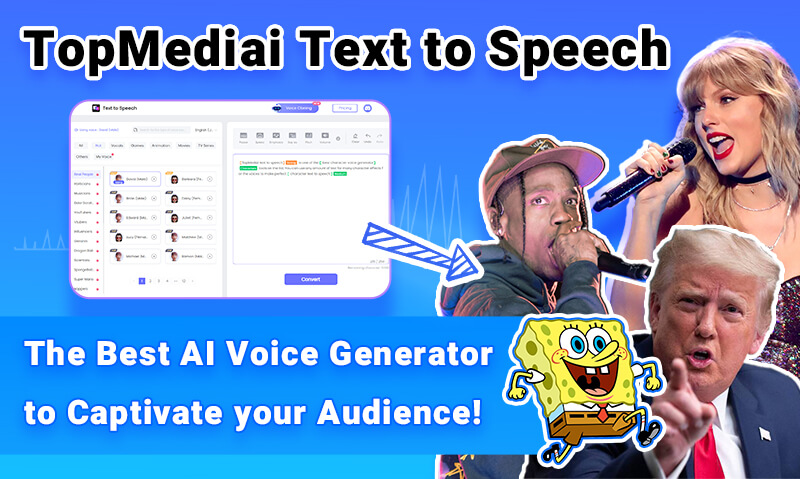 guide video of topMediai text to speech