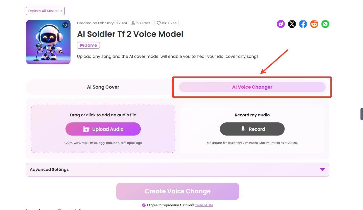 topmediai voice changer
