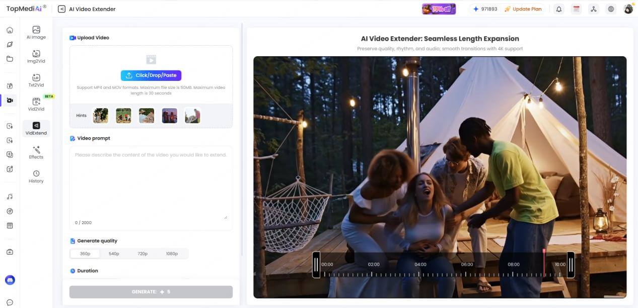 topmediai video extenderr