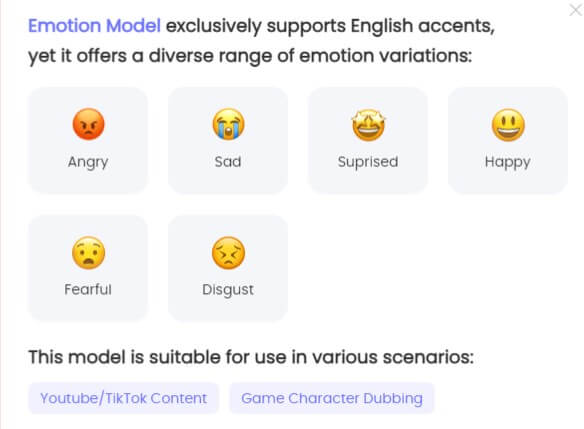 topmediai voice cloning mood model