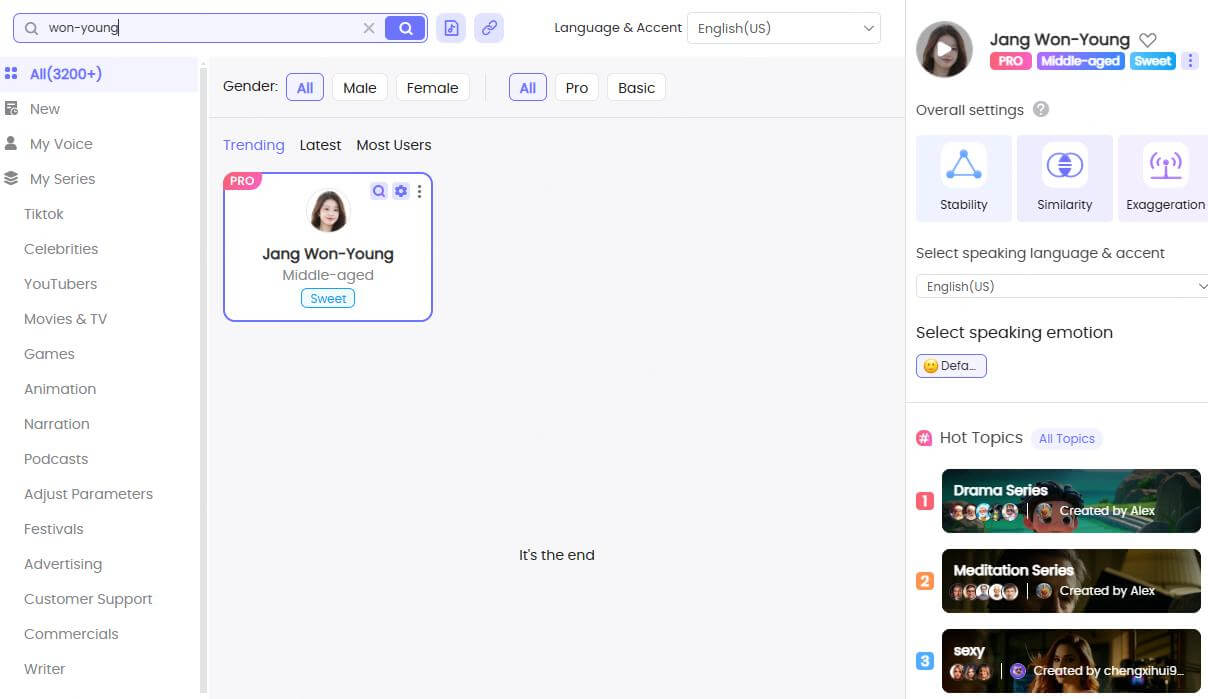 topmediai wonyoung ai voice