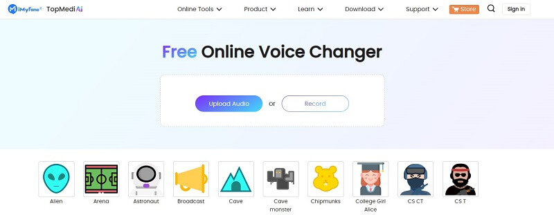 topmediai demon voice changer online