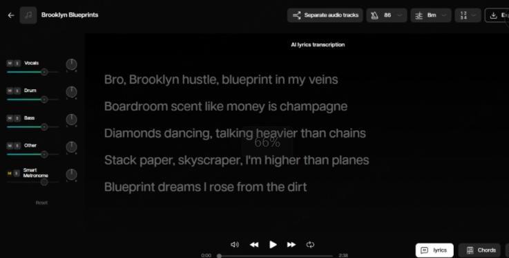 transcribe song lyrics step3 edit