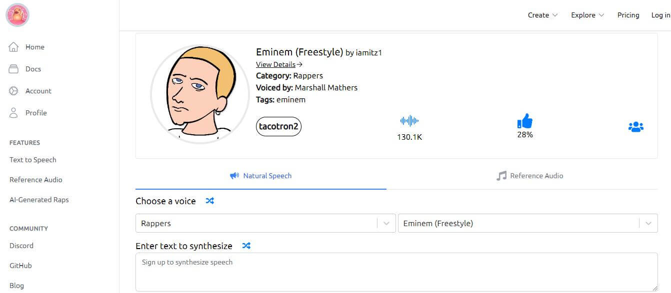 eminem ai voice generator