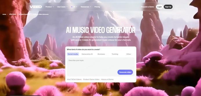 veed ai music video generator