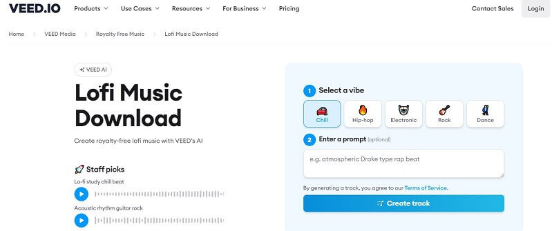 veed.io lofi music generator