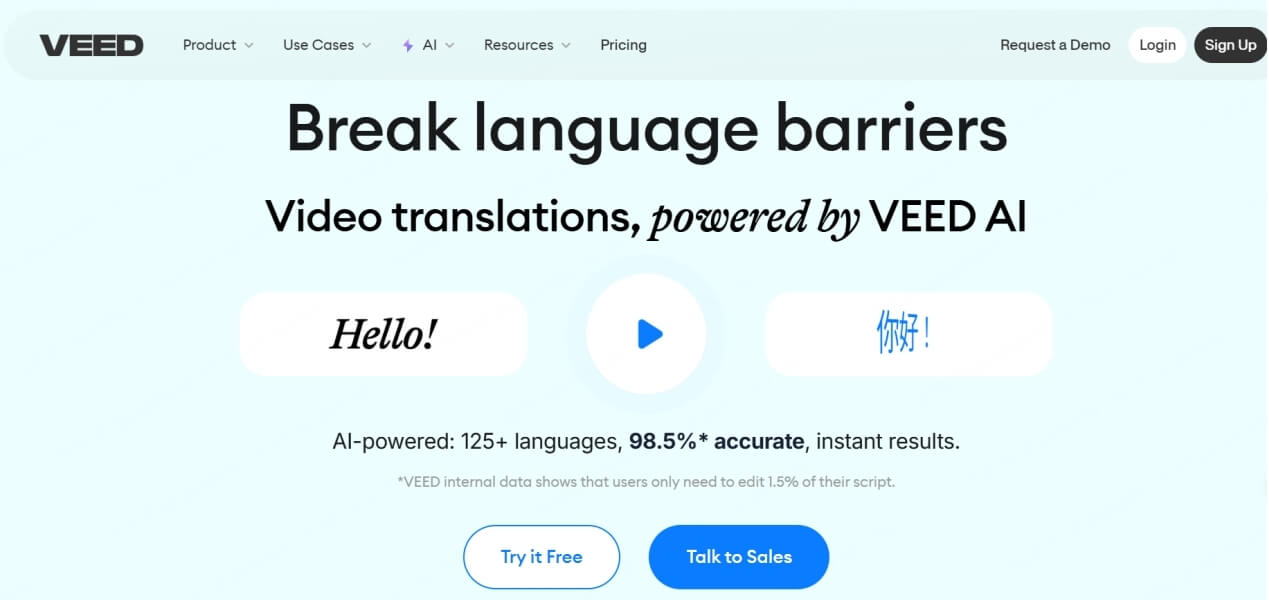 veedio audio identification