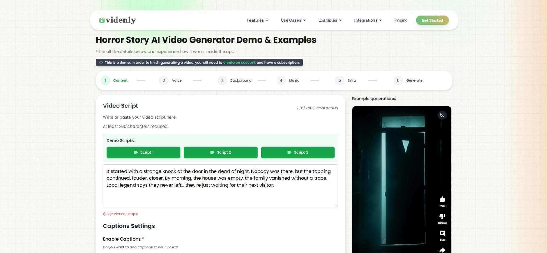 videnly horror stories