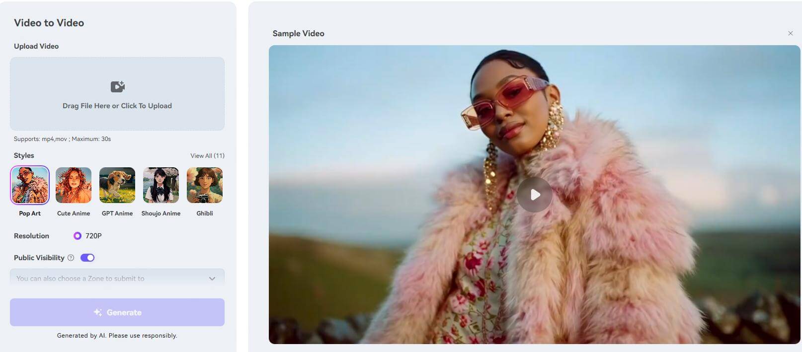 video to anime media.io