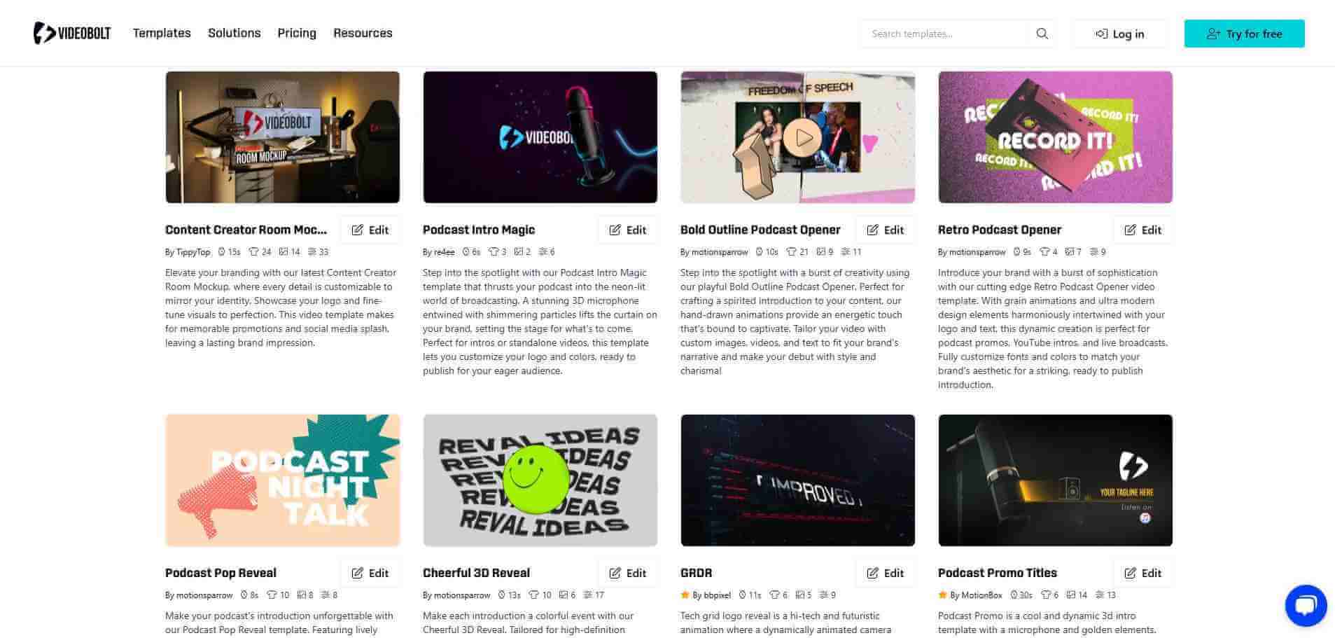 videobolt 3d podcast intro