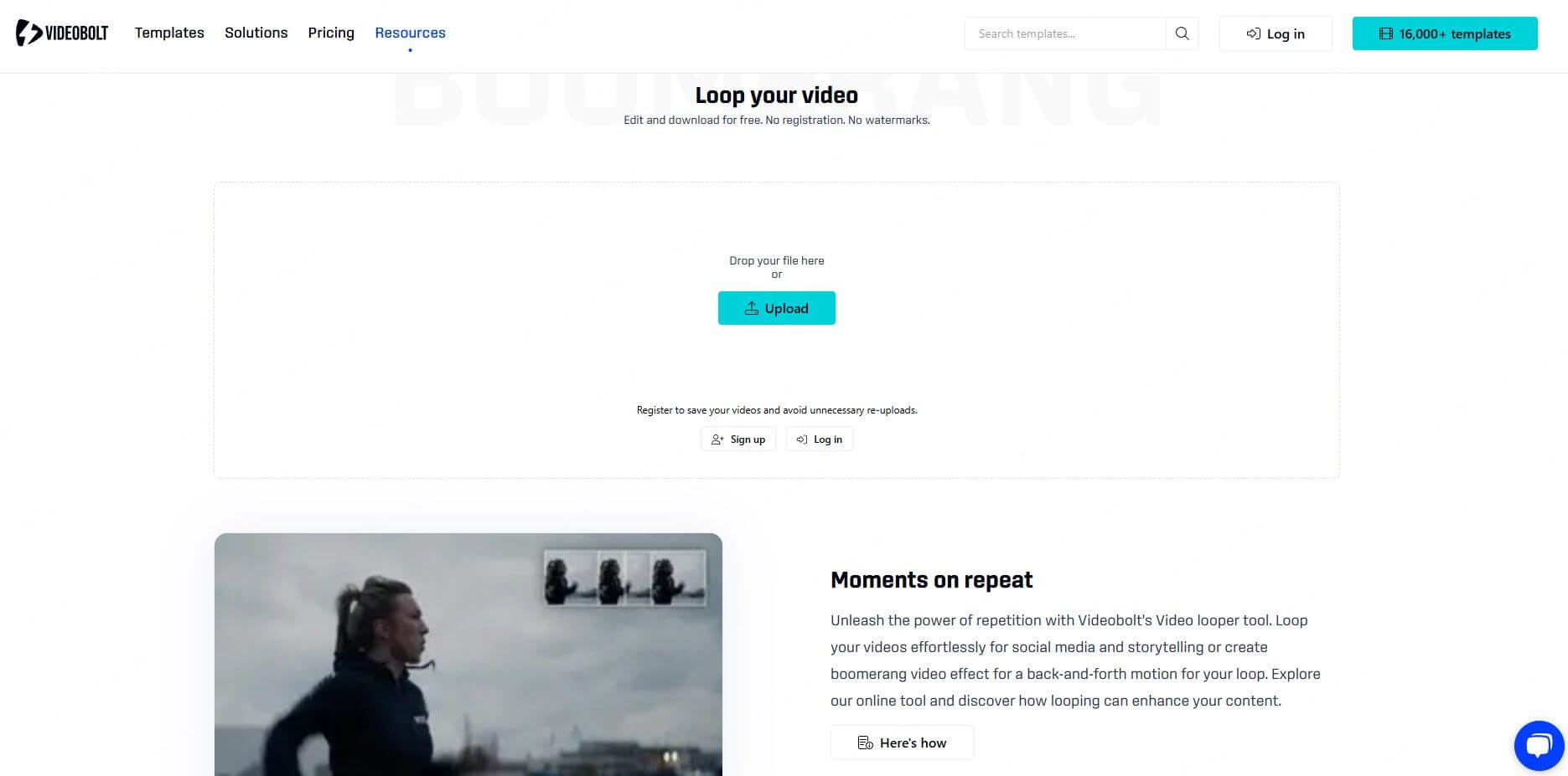 videobolt loop video maker