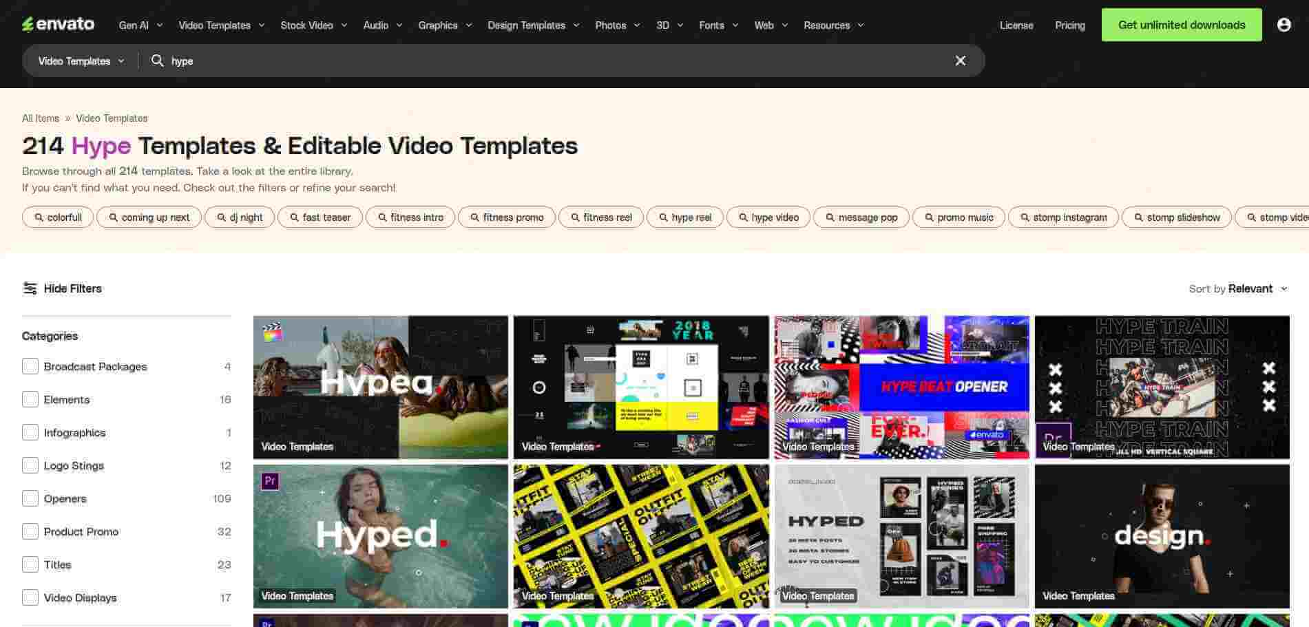 videohive hype video maker