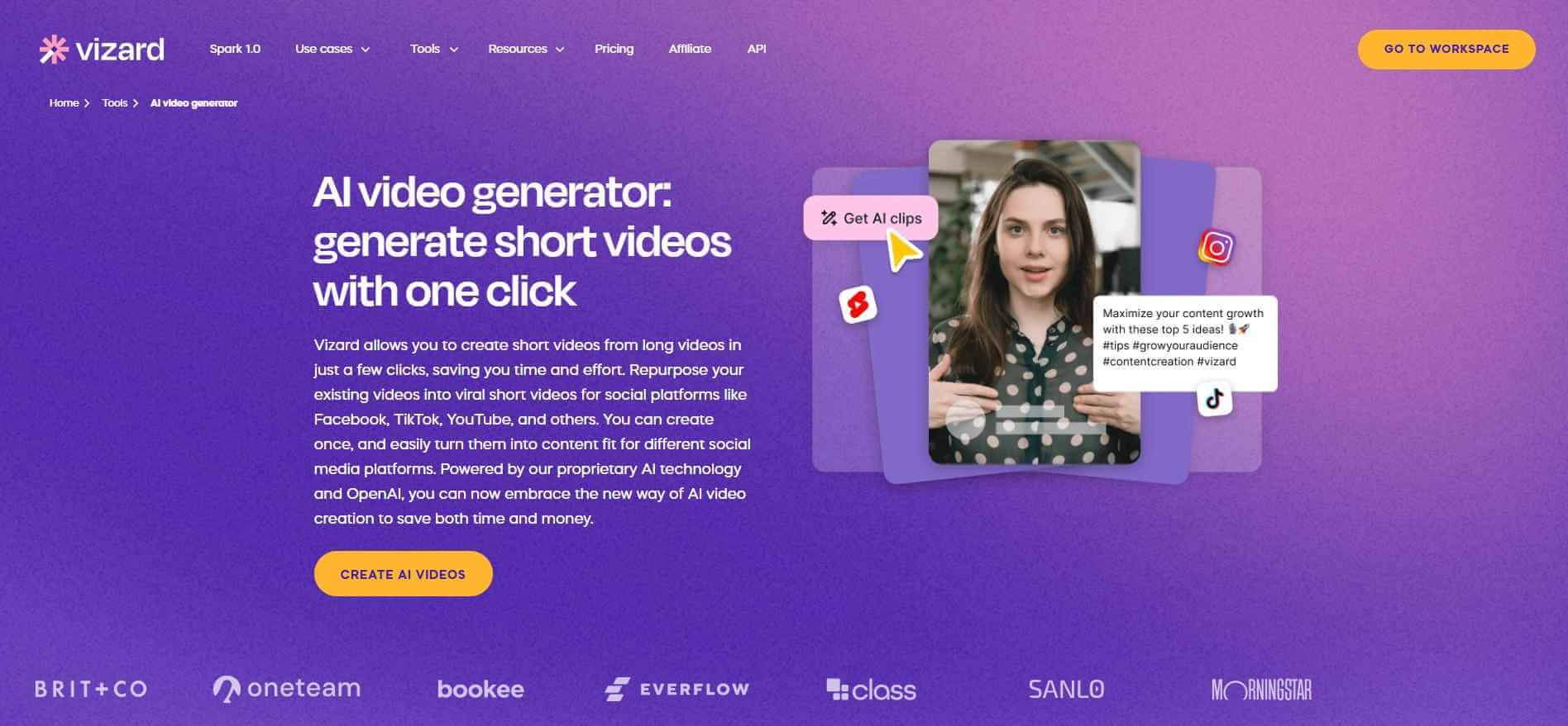 vizard ai video generator