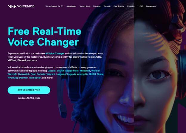 voicemod realtime voice changer