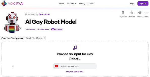 voicify.ai gay voice generator