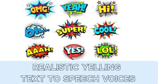 yelling text to speech