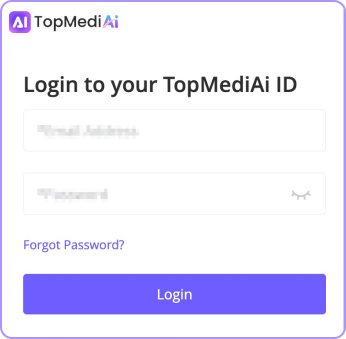 Step 1:Please log into the TopMediAi Member Center