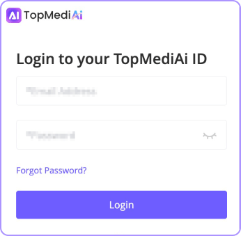 Step 1:Please log into the TopMediai Member Center