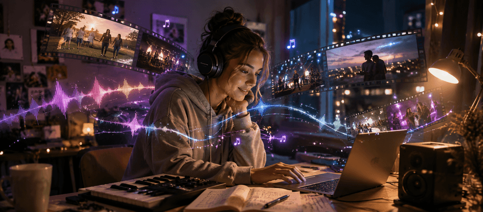 Add TopMediai music for bonus