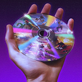 Music album cover inset