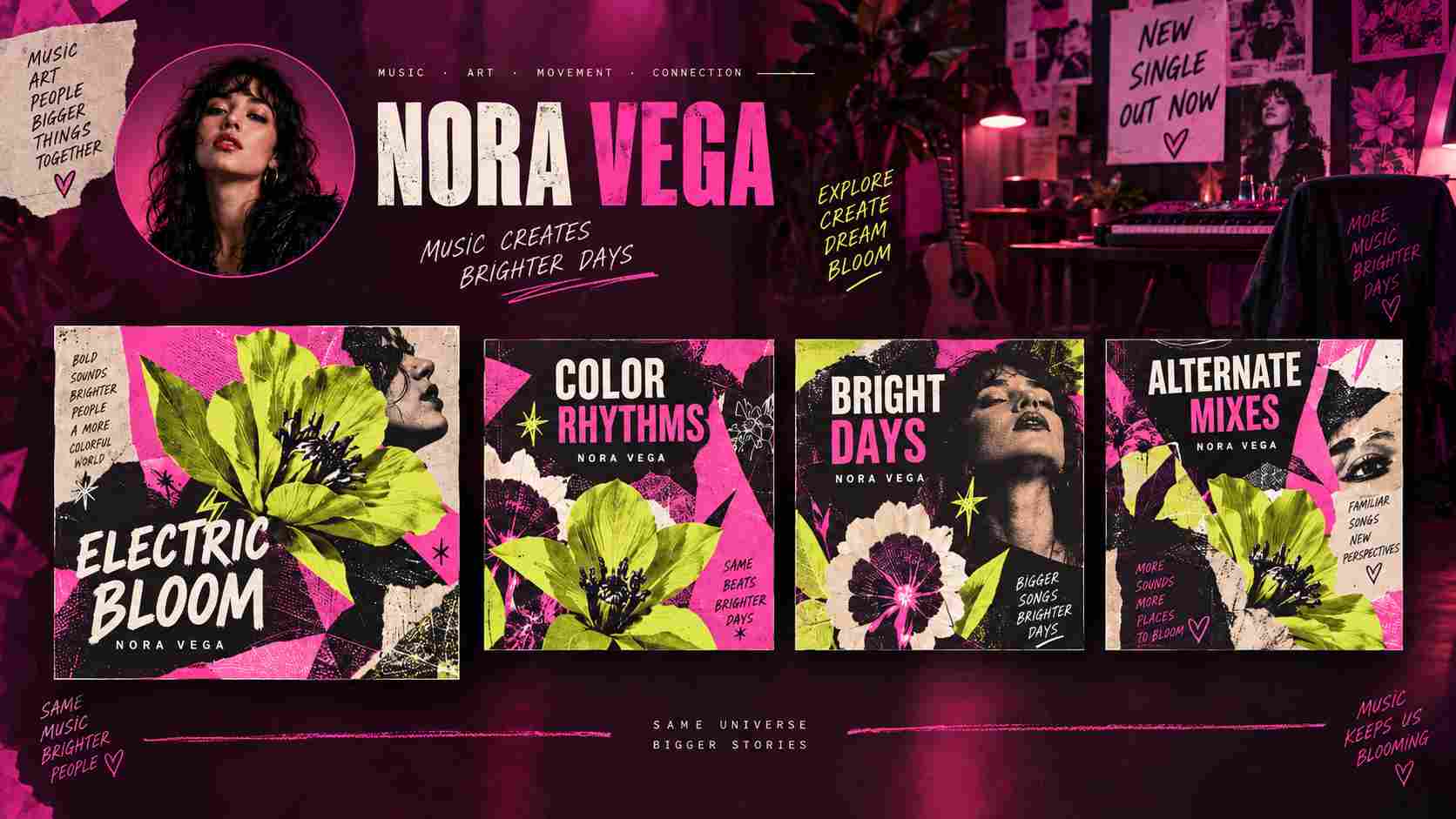 music release promotional poster artwork