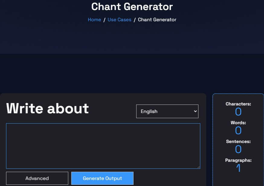 ai4chat chant generator