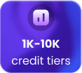 1K to 10K credit tiers
