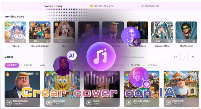 Crear covers con IA gratis online