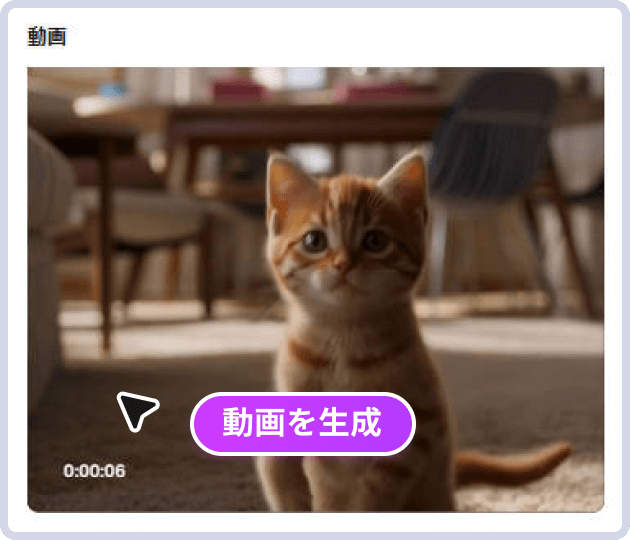 テキストから動画を生成