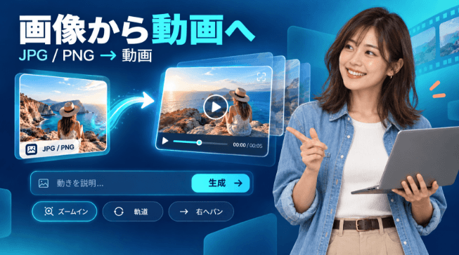 無料で使える画像から動画生成AIオンラインツール