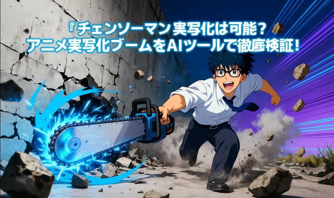 アニメを実写化する写真