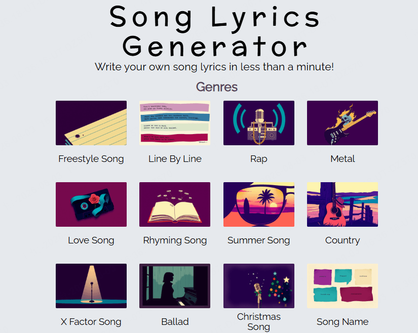 AI Lyrics Generatorで歌詞を自動生成