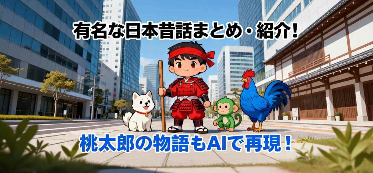 桃太郎の物語を現代風に再現サイト