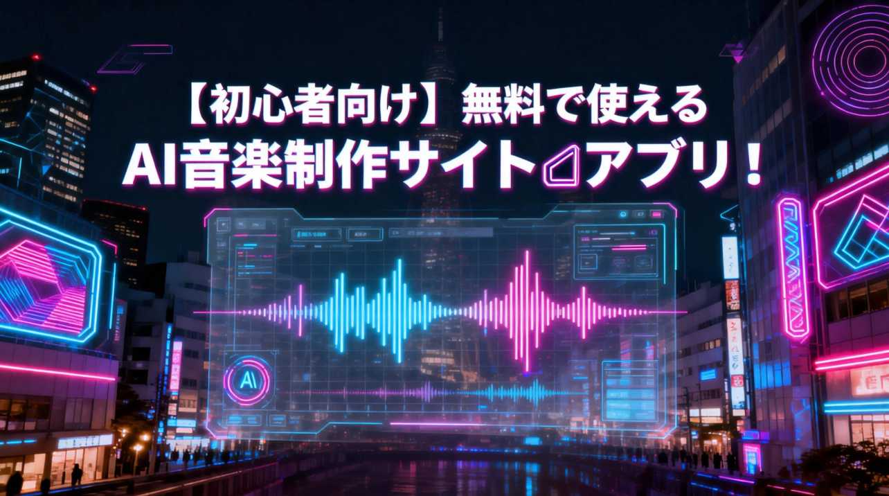 AI音楽制作サイトやアプリ