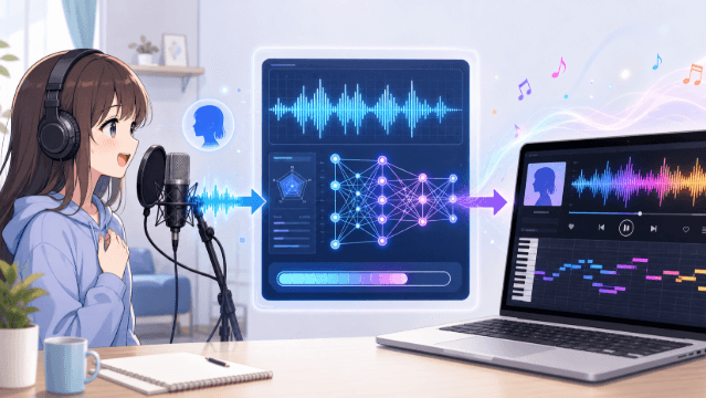 TopMediaiで自分の声をAIに歌わせる