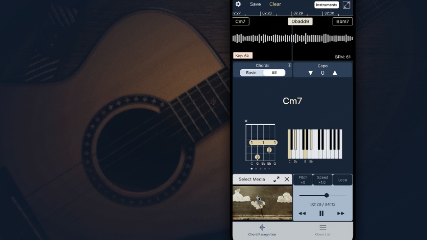 chord trackerで楽譜を作る