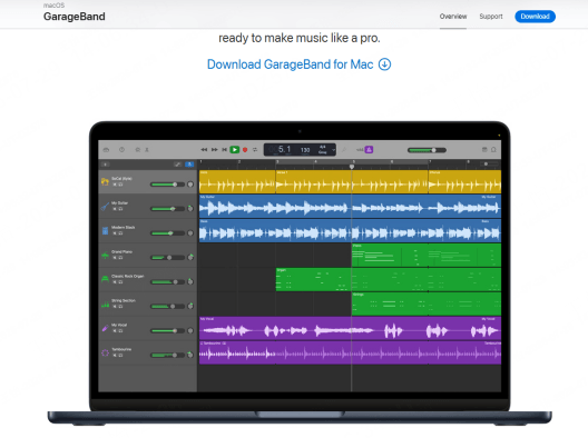 GarageBandでMIDI編集