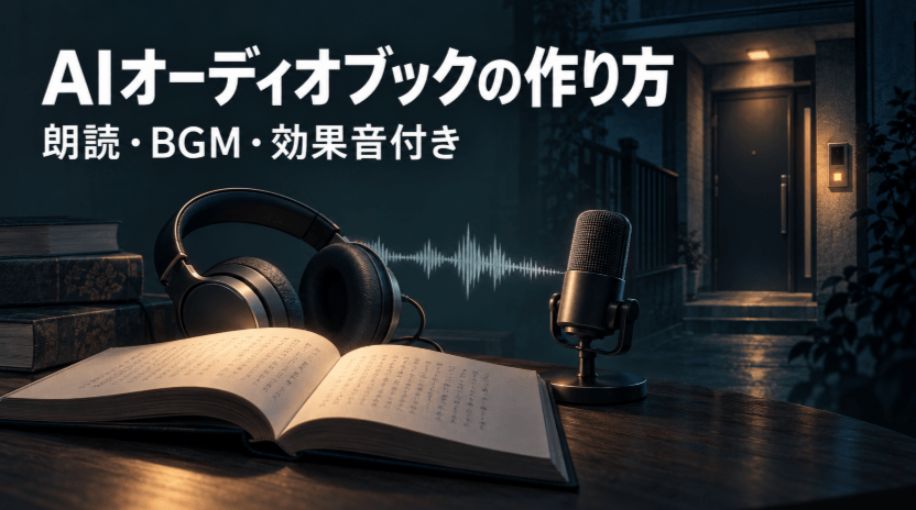 AIで朗読・BGM・効果音付きのオーディオブックを作る方法