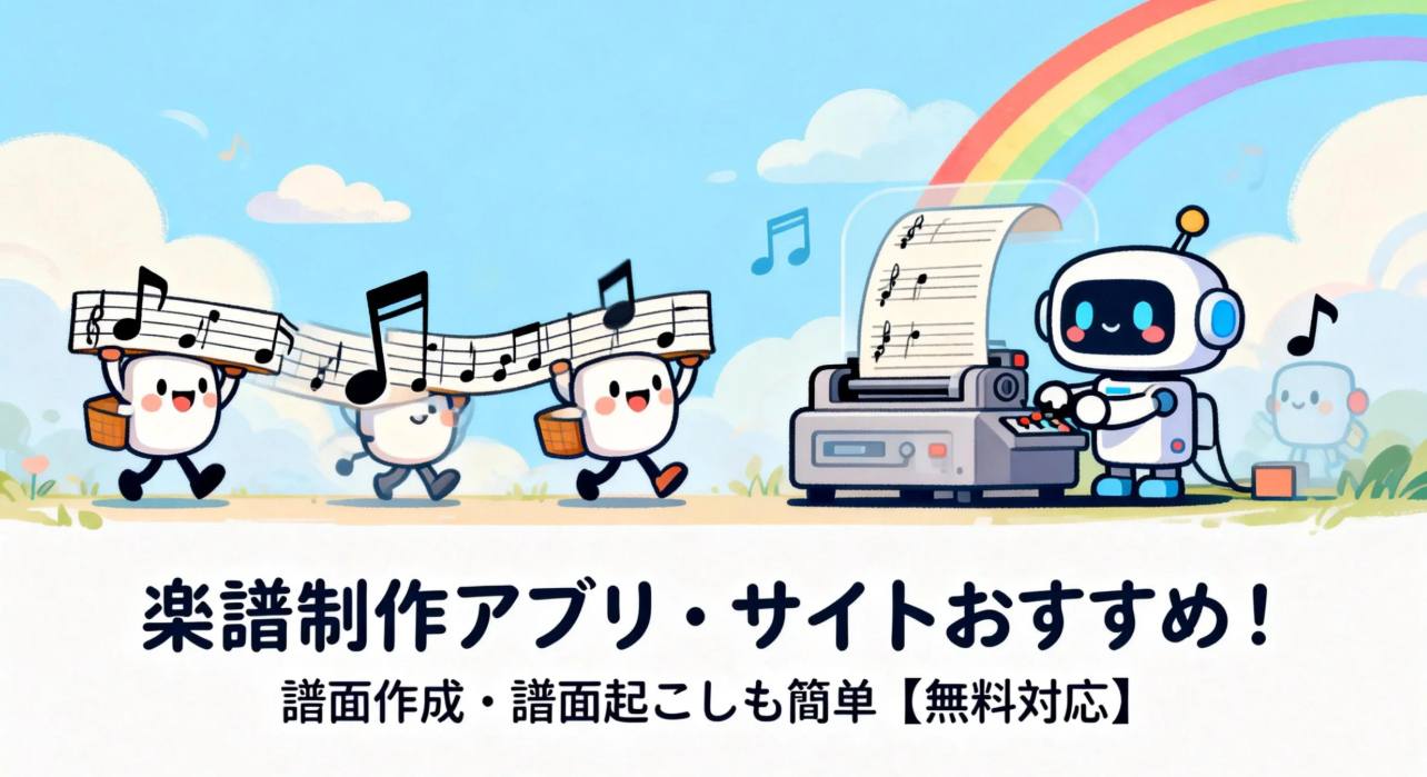 楽譜制作サイトやアプリ