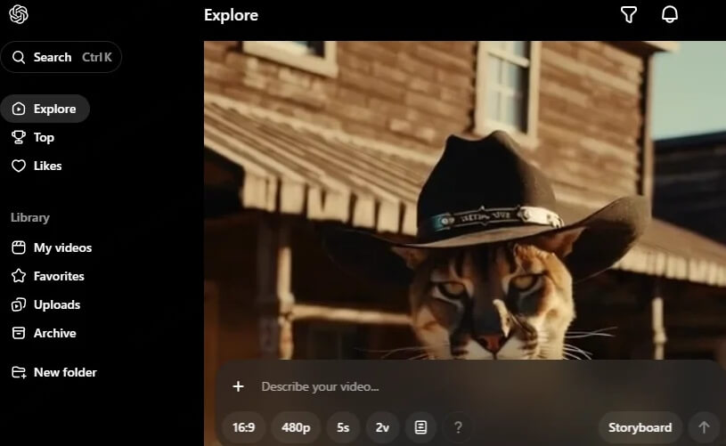 soraで動画を生成