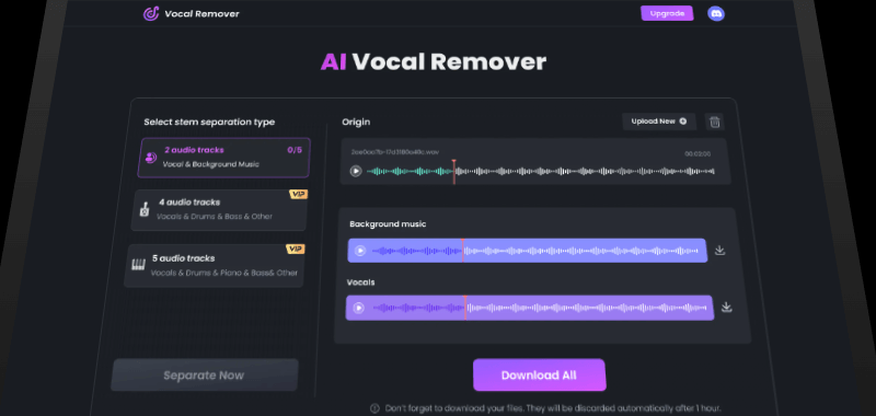 topmediai aiボーカルリムーバー