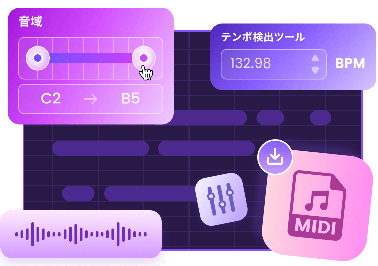 MIDIの出力・編集
