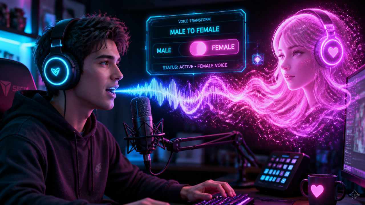 برنامج TopMediai لتحويل الصوت من ذكر إلى أنثى