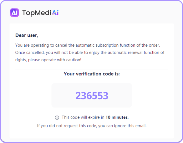 الخطوة 4: انقر على ثم سيصلك رمز التحقق إلى بريدك الإلكتروني.